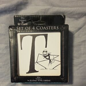 Disney Black and White Nightmare Before Christmas Coasters